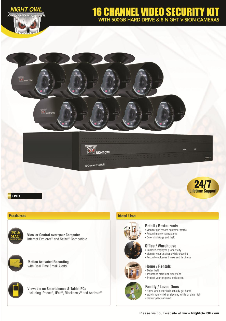 Night Owl STA-168 User Manual | 124 pages