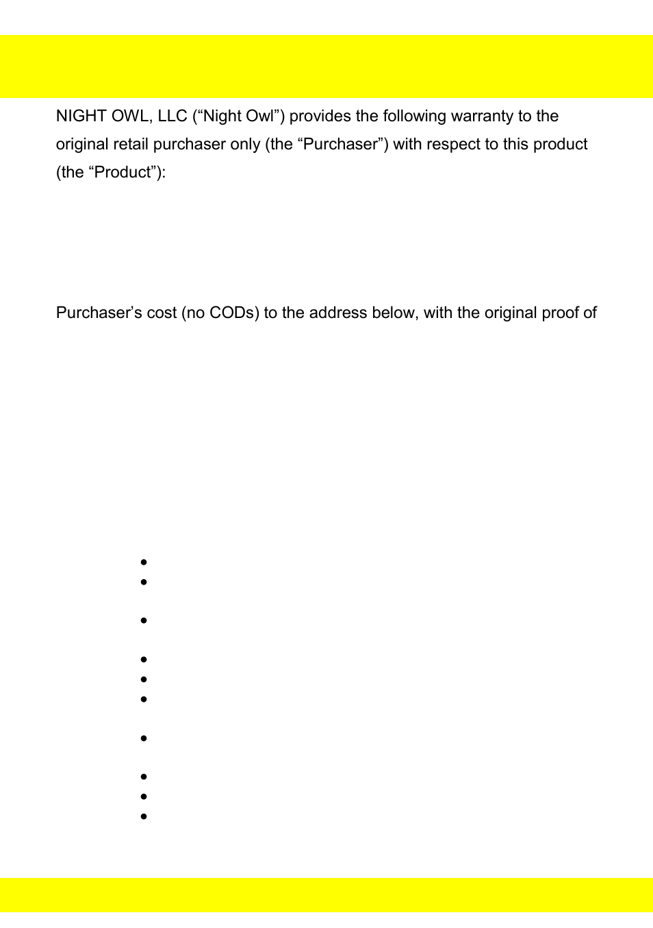 Chapter 26 warranty | Night Owl STA-168 User Manual | Page 121 / 124