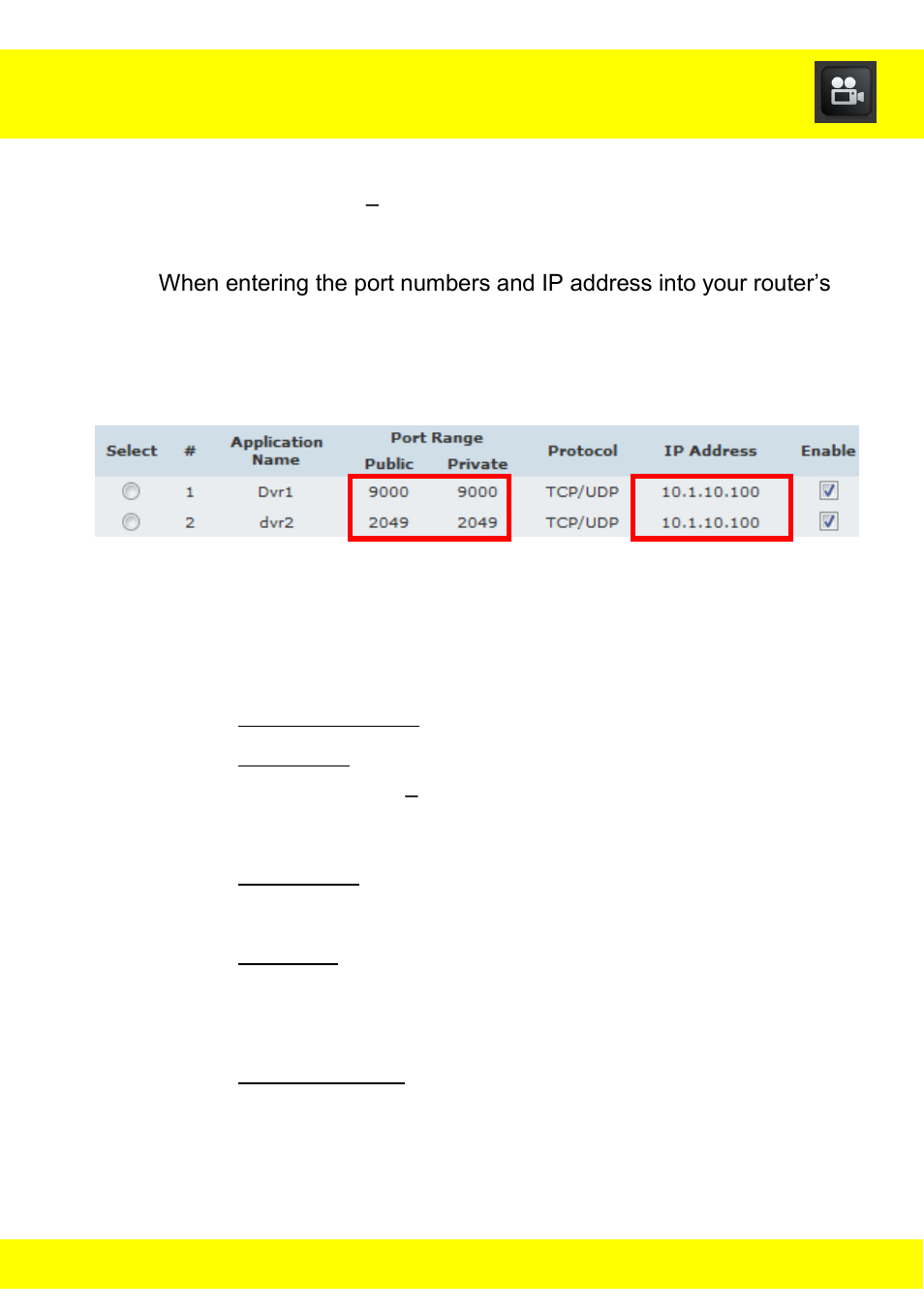 Chapter 19 port forwarding | Night Owl STA-168 User Manual | Page 70 / 124