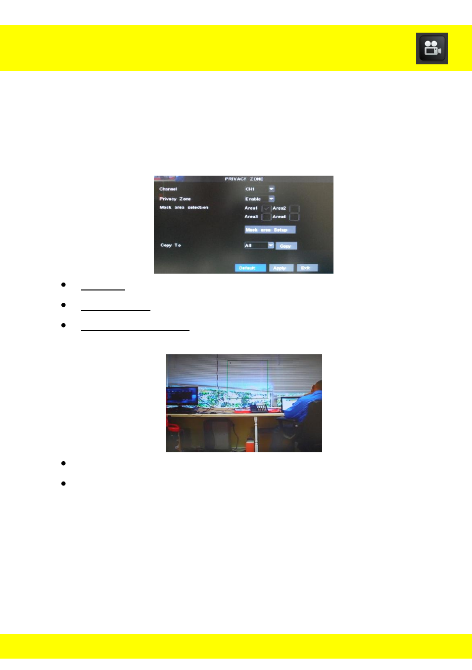 Chapter 16 camera menu | Night Owl LTE-44500 User Manual | Page 53 / 126