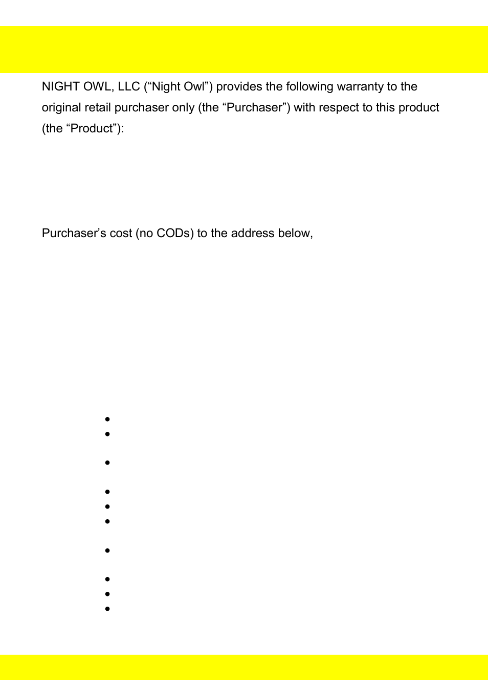 Chapter 26 warranty | Night Owl STA-44 User Manual | Page 123 / 126