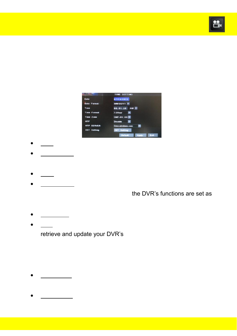 Chapter 12 system menu | Night Owl STA-44 User Manual | Page 26 / 126