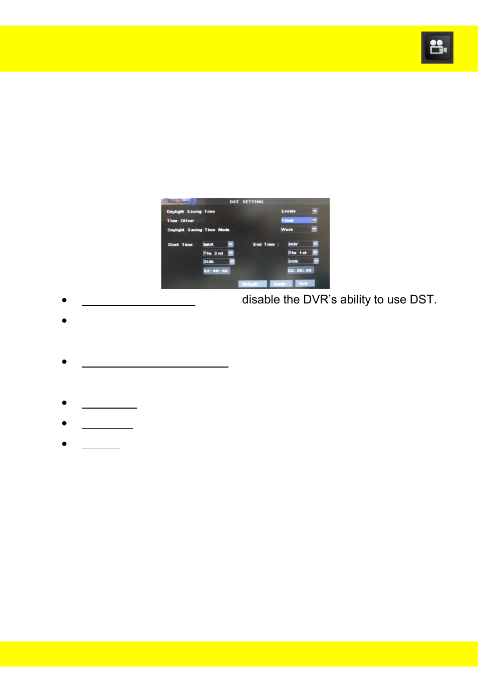 Chapter 12 system menu | Night Owl STA-44 User Manual | Page 27 / 126