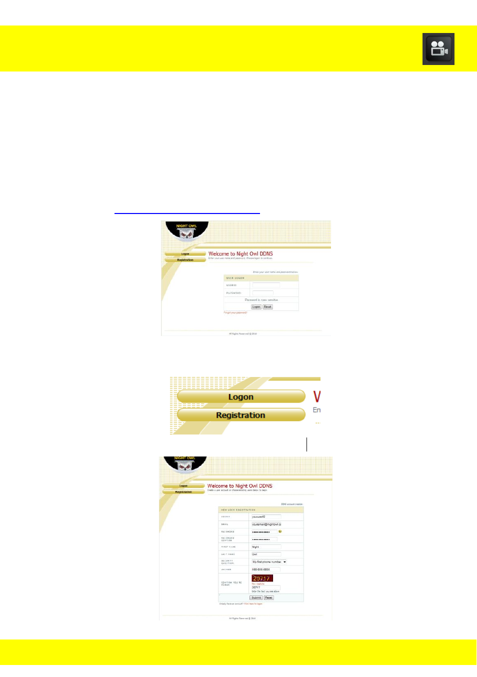 Chapter 20 ddns registration | Night Owl STA-44 User Manual | Page 74 / 126