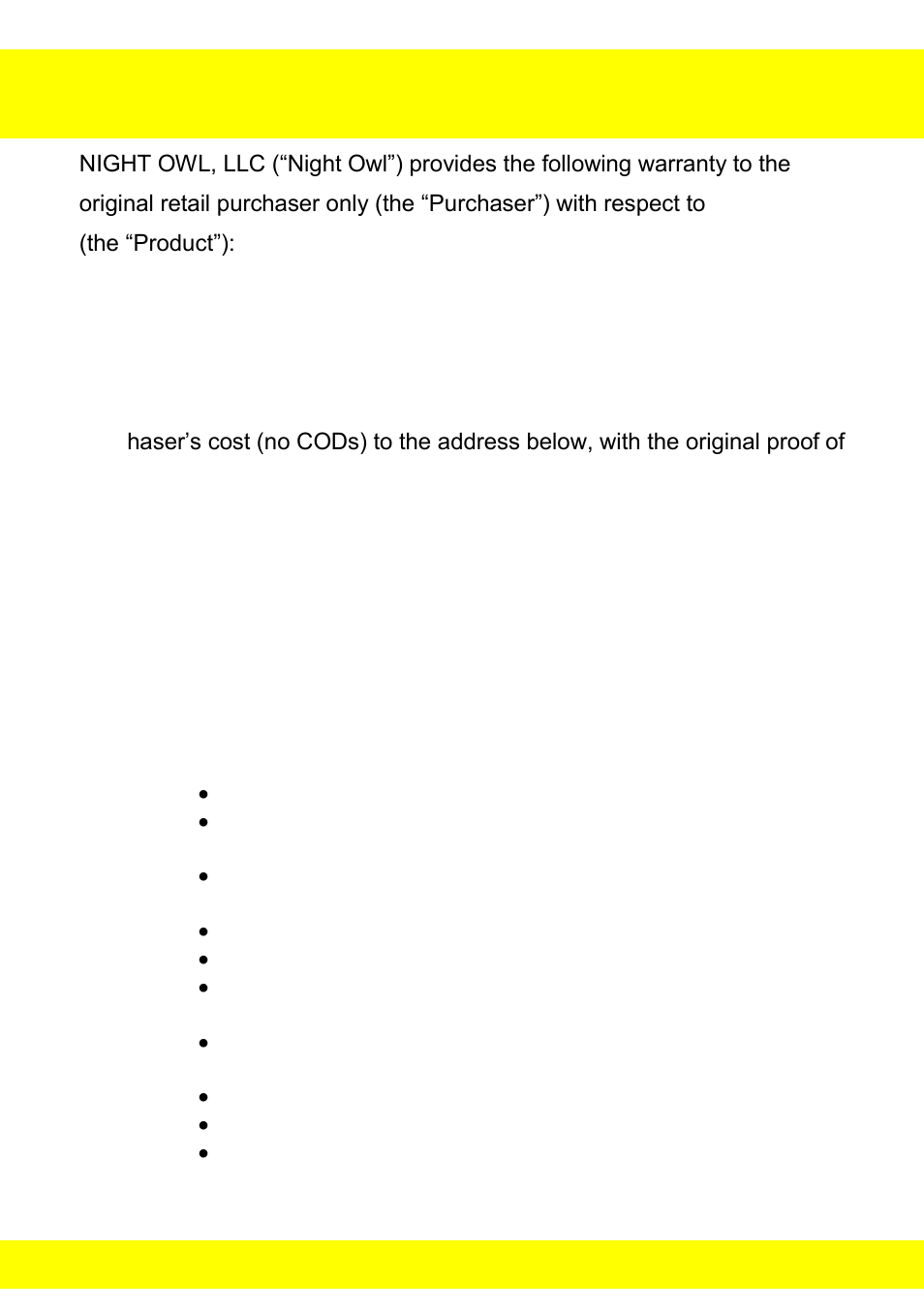 Chapter 26 warranty | Night Owl STA-88 User Manual | Page 123 / 126