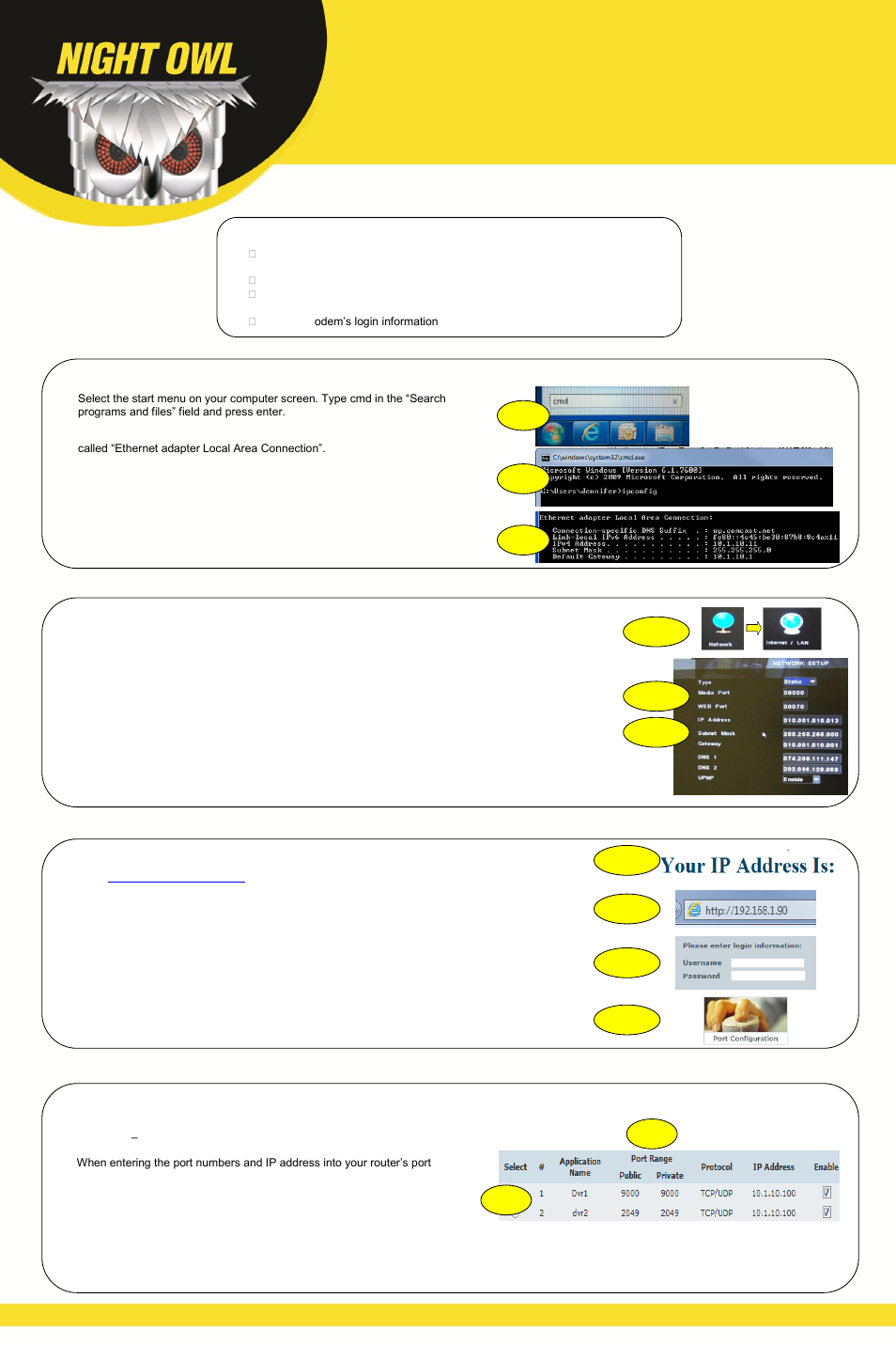 Night Owl LTE-DVR8-5GB setup User Manual | 2 pages