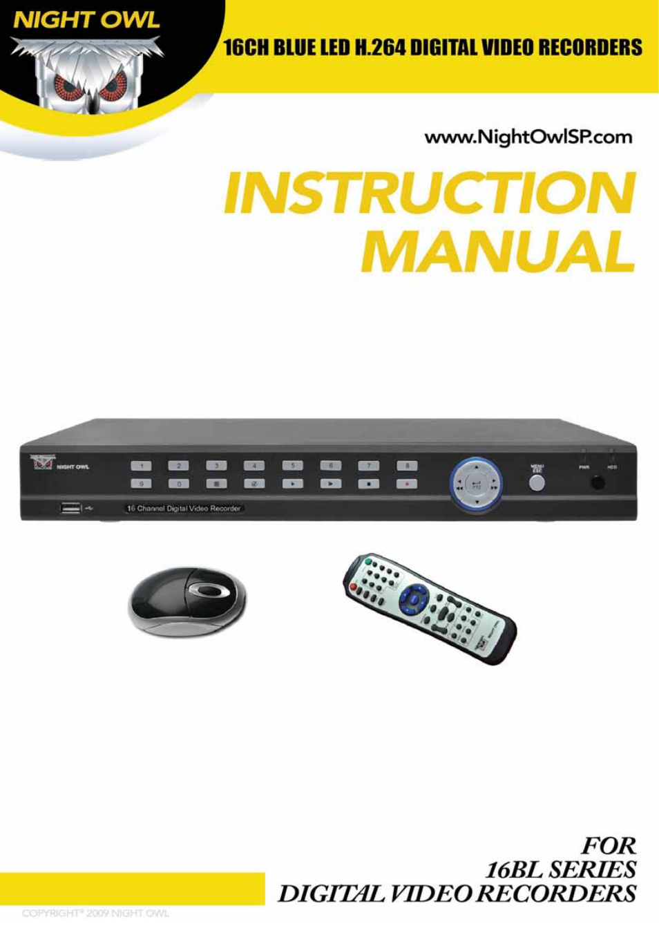 Night Owl 16BL-DVR-5GB User Manual | 52 pages