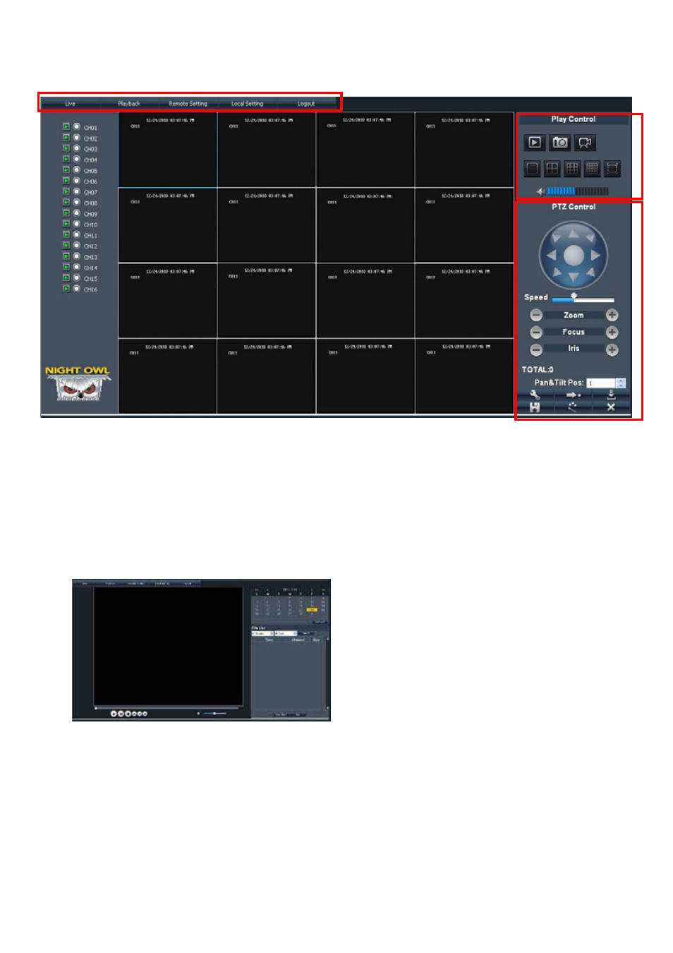 2 main interface of net-viewer | Night Owl 16BL-DVR-5GB User Manual | Page 45 / 52