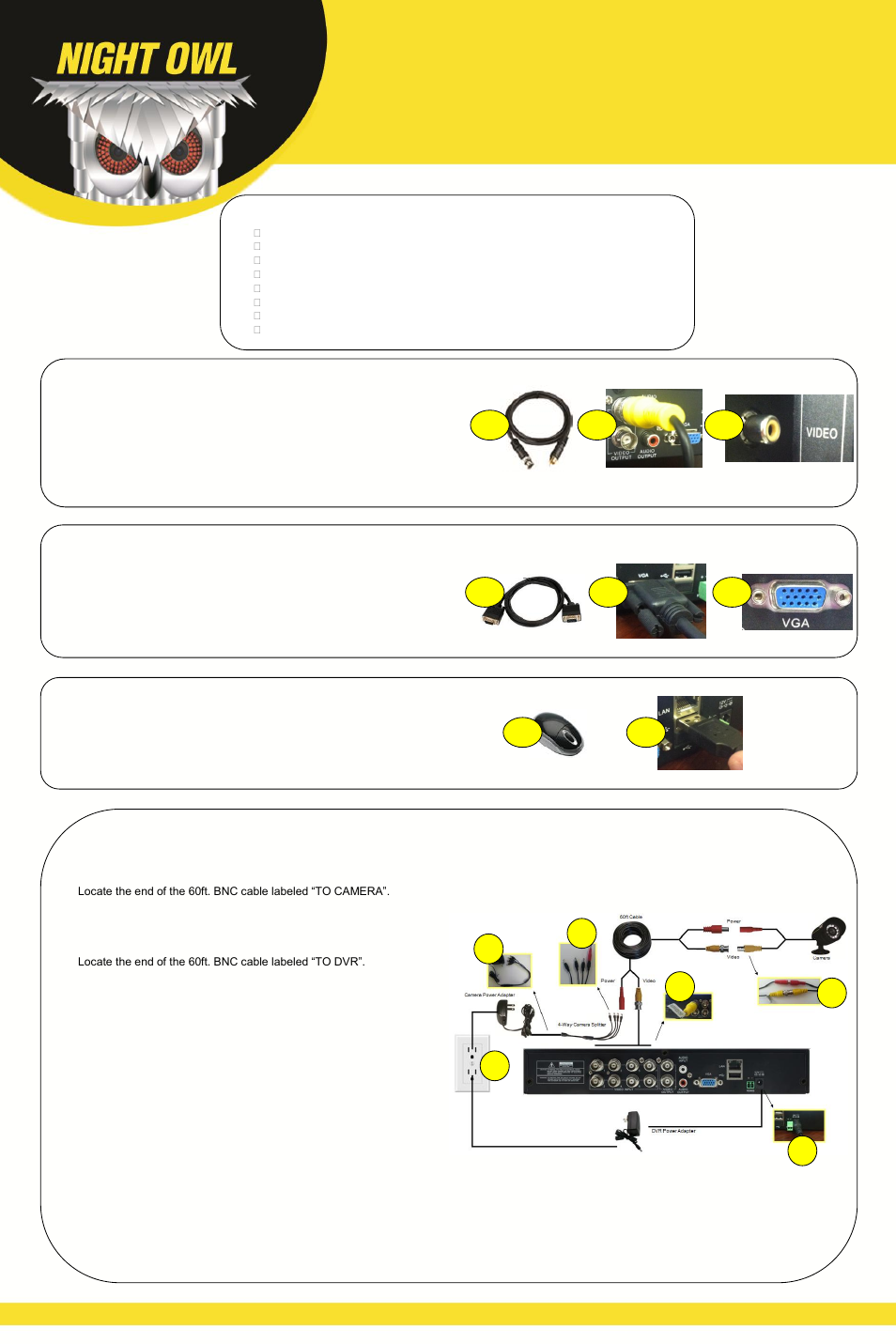 Night Owl LTE-DVR8-5GB quick start User Manual | 2 pages