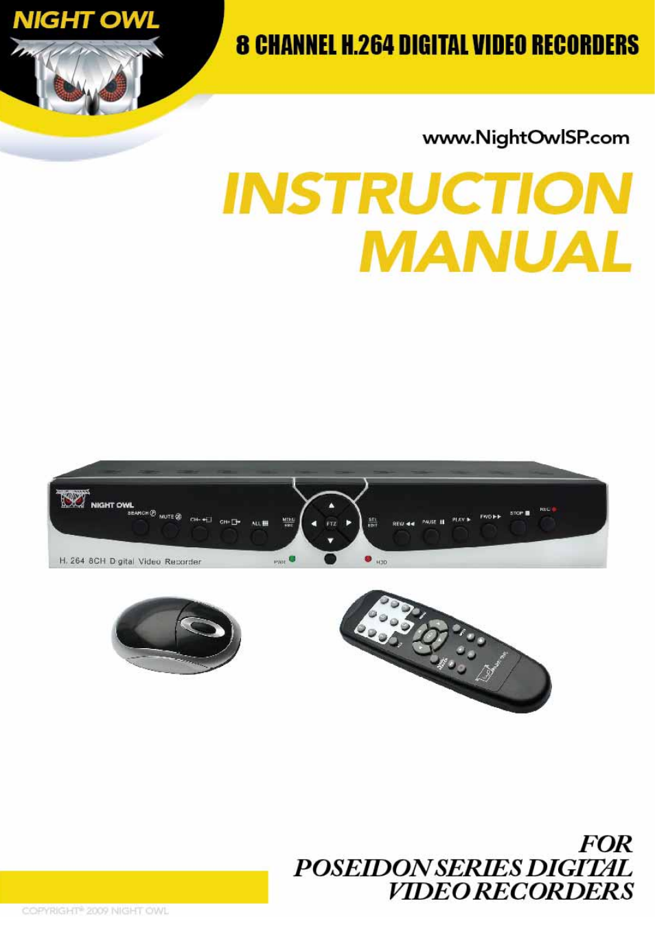 Night Owl Poseidon-DVR User Manual | 52 pages