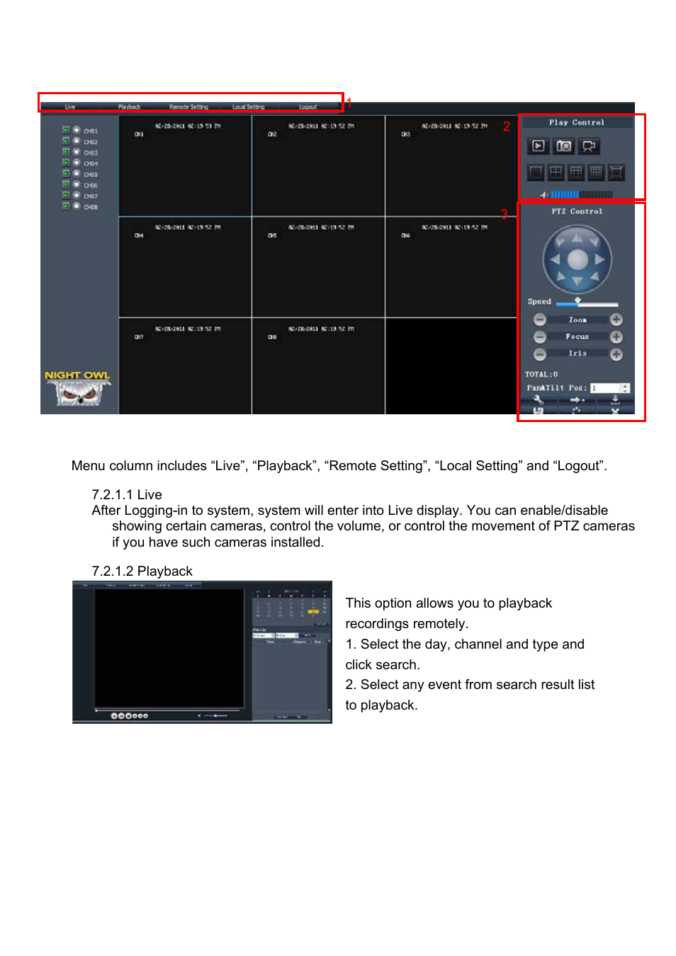 2 main interface of net-viewer | Night Owl Poseidon-DVR User Manual | Page 46 / 52