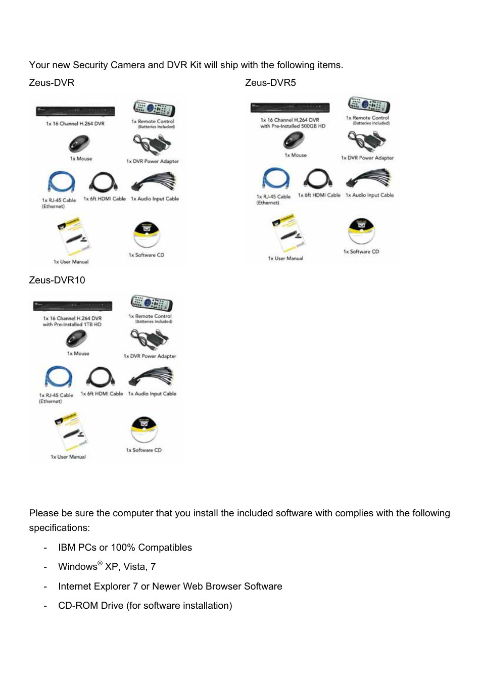 Night Owl Zeus-DVR User Manual | Page 5 / 52