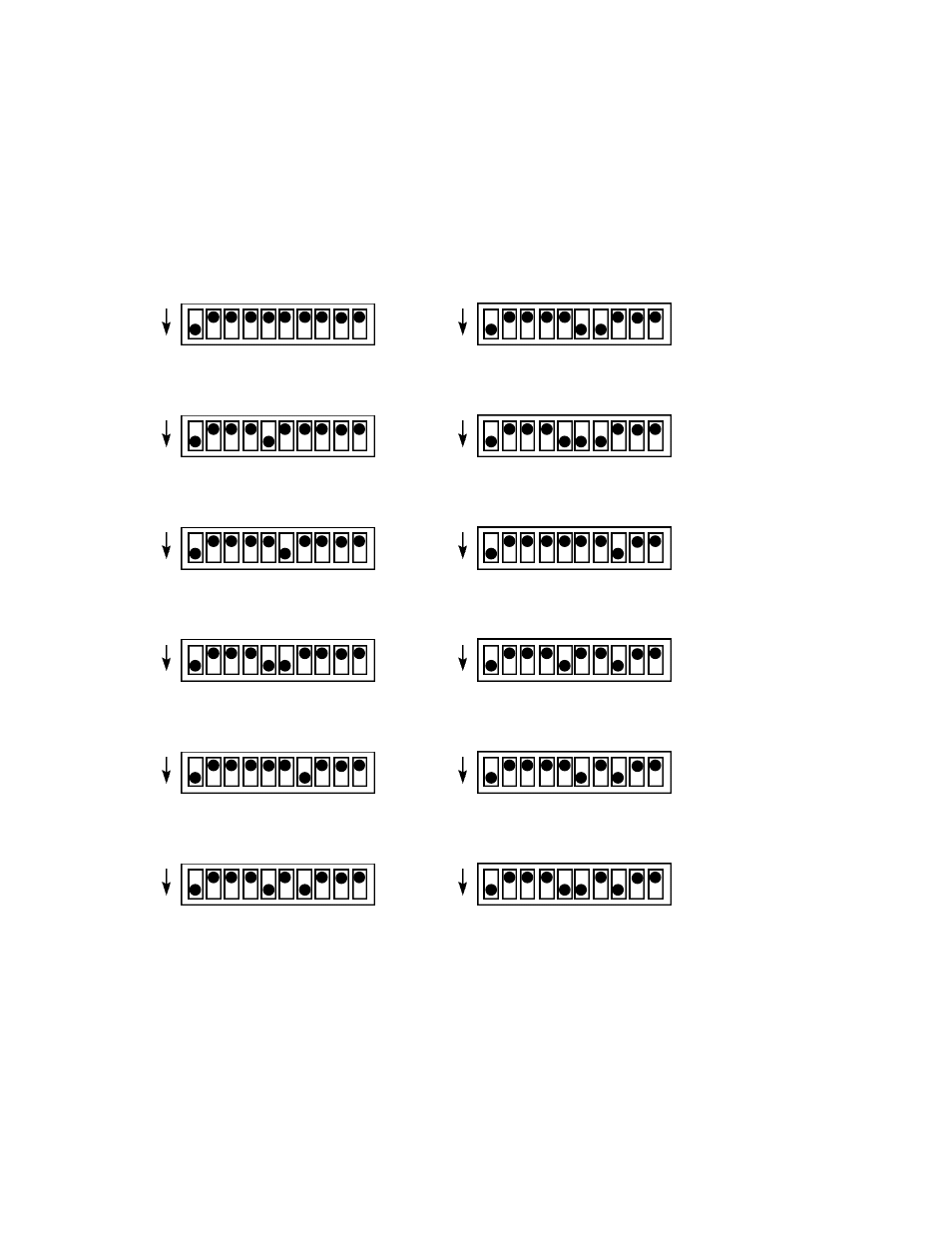Dmx adresses, Dip switch dmx address charts | American DJ DMX-512 User Manual | Page 21 / 22