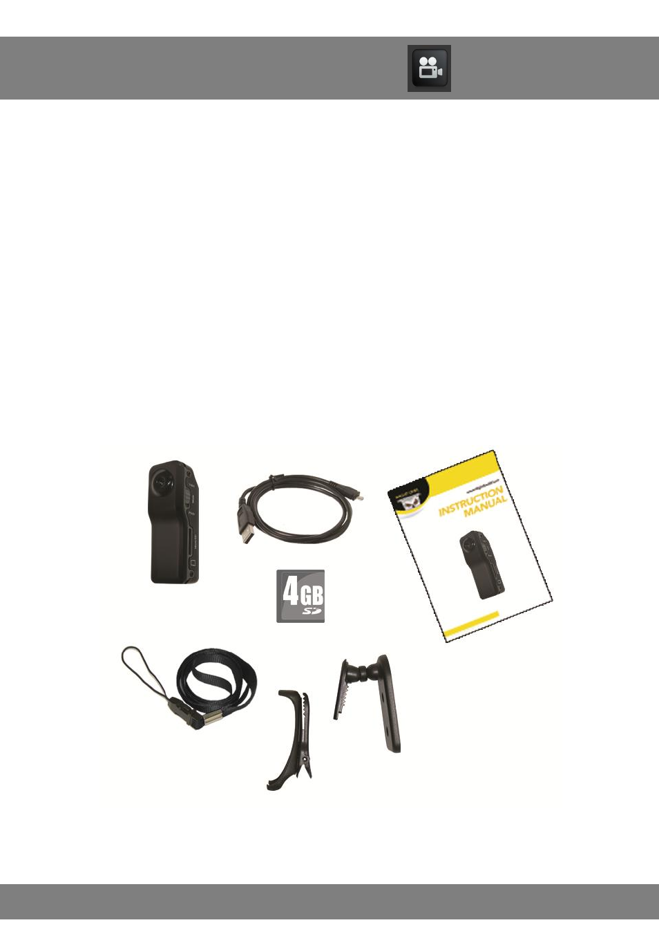 Chapter 2: package contents | Night Owl CS-Mini-DVR-4GB User Manual | Page 5 / 19