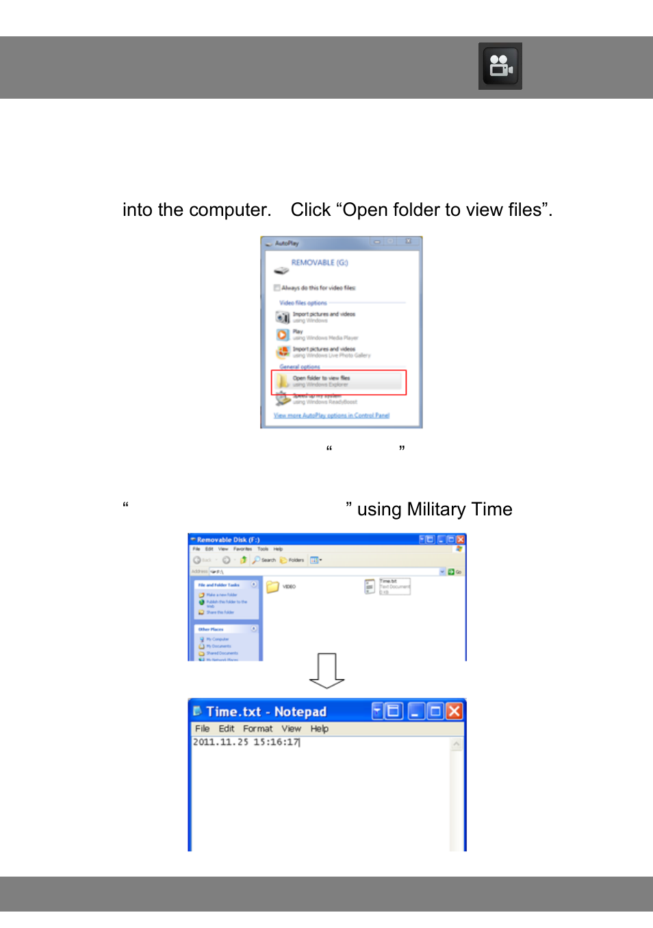 Chapter 6: changing the time and date | Night Owl CS-Mini-DVR-4GB User Manual | Page 9 / 19