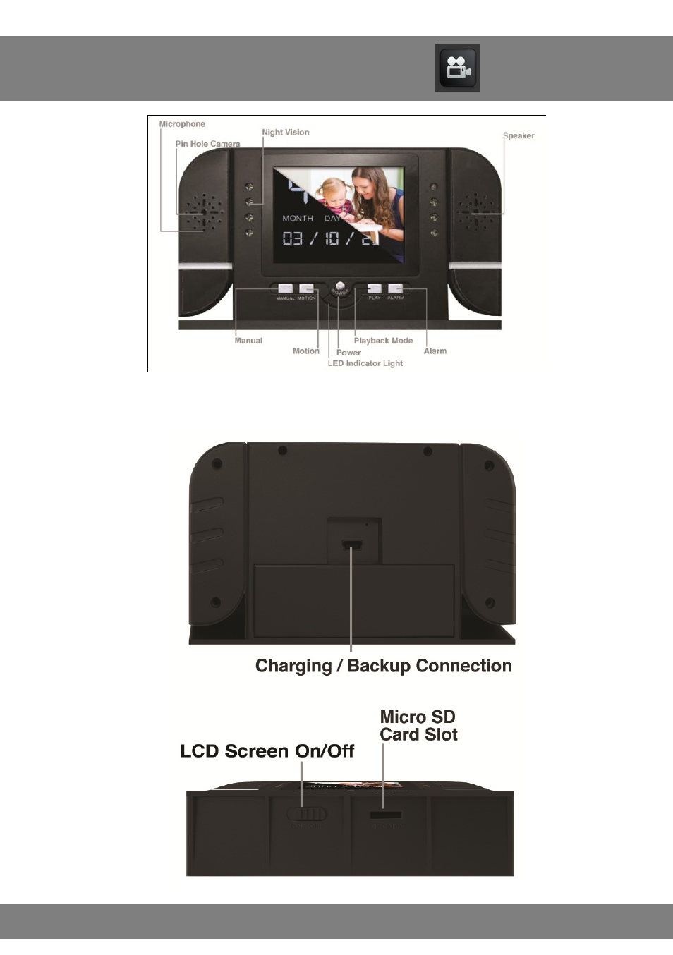 Chapter 4: hardware description | Night Owl CS-Alarm-LCD-8GB User Manual | Page 7 / 20