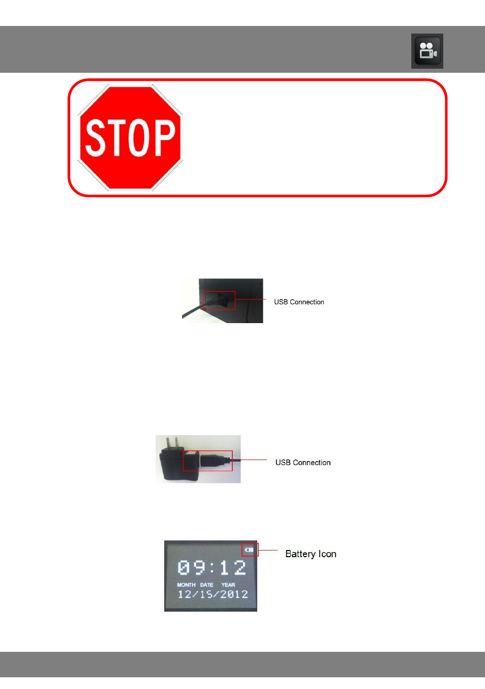 Chapter 6: charging your video alarm clock | Night Owl CS-Alarm-LCD-8GB User Manual | Page 9 / 20