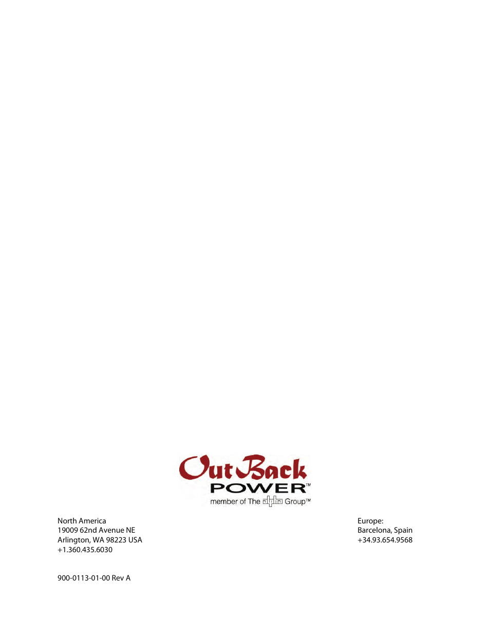 Outback Power Systems GFX Series Inverter/Charger Installation Manual User Manual | Page 40 / 40