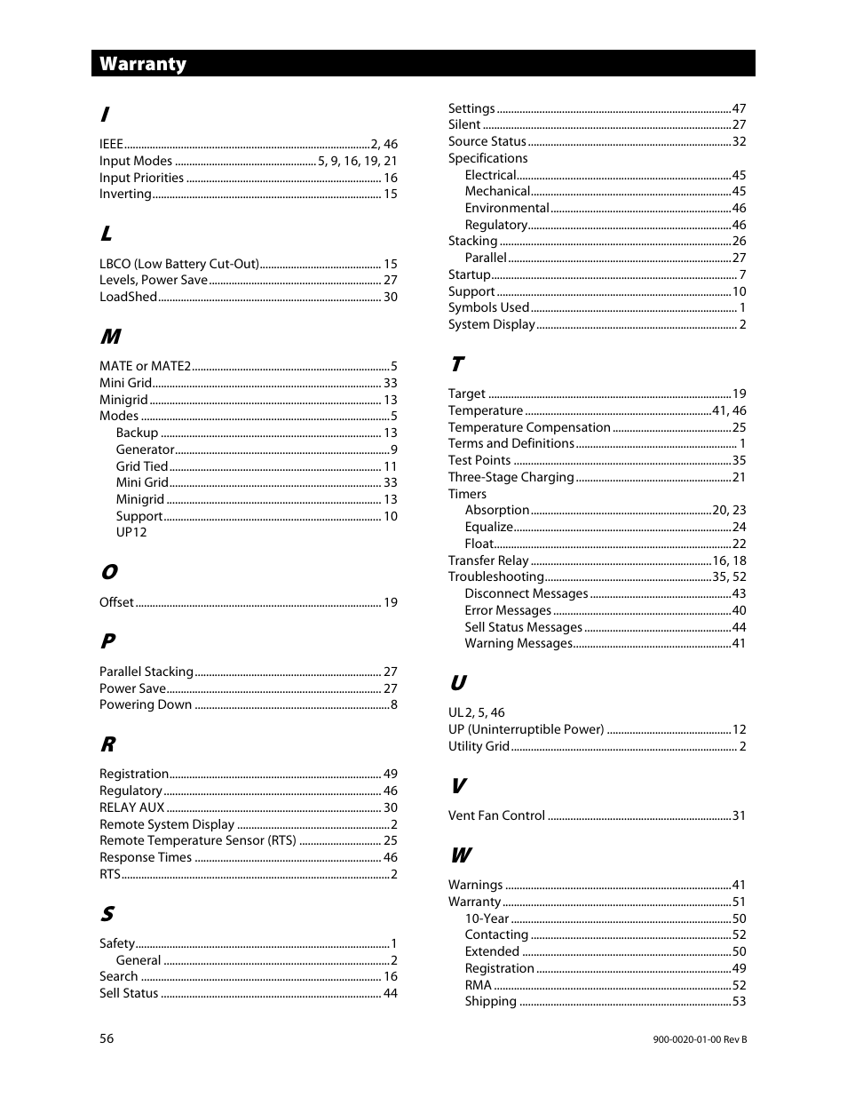 Outback Power Systems GS8048 Operator Manual User Manual | Page 58 / 60