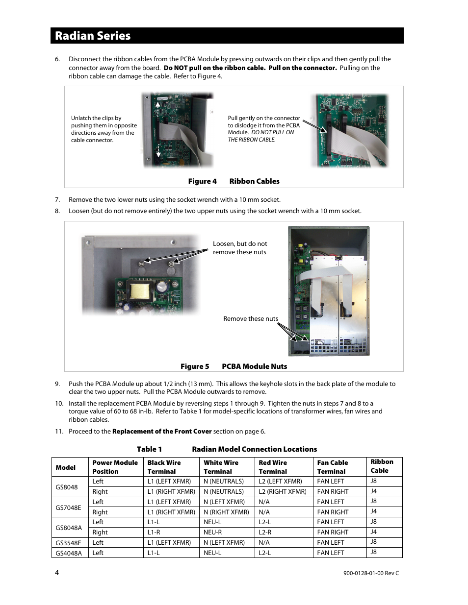 Radian series | Outback Power Systems Radian Series Inverter/Charger Service Instructions User Manual | Page 4 / 8