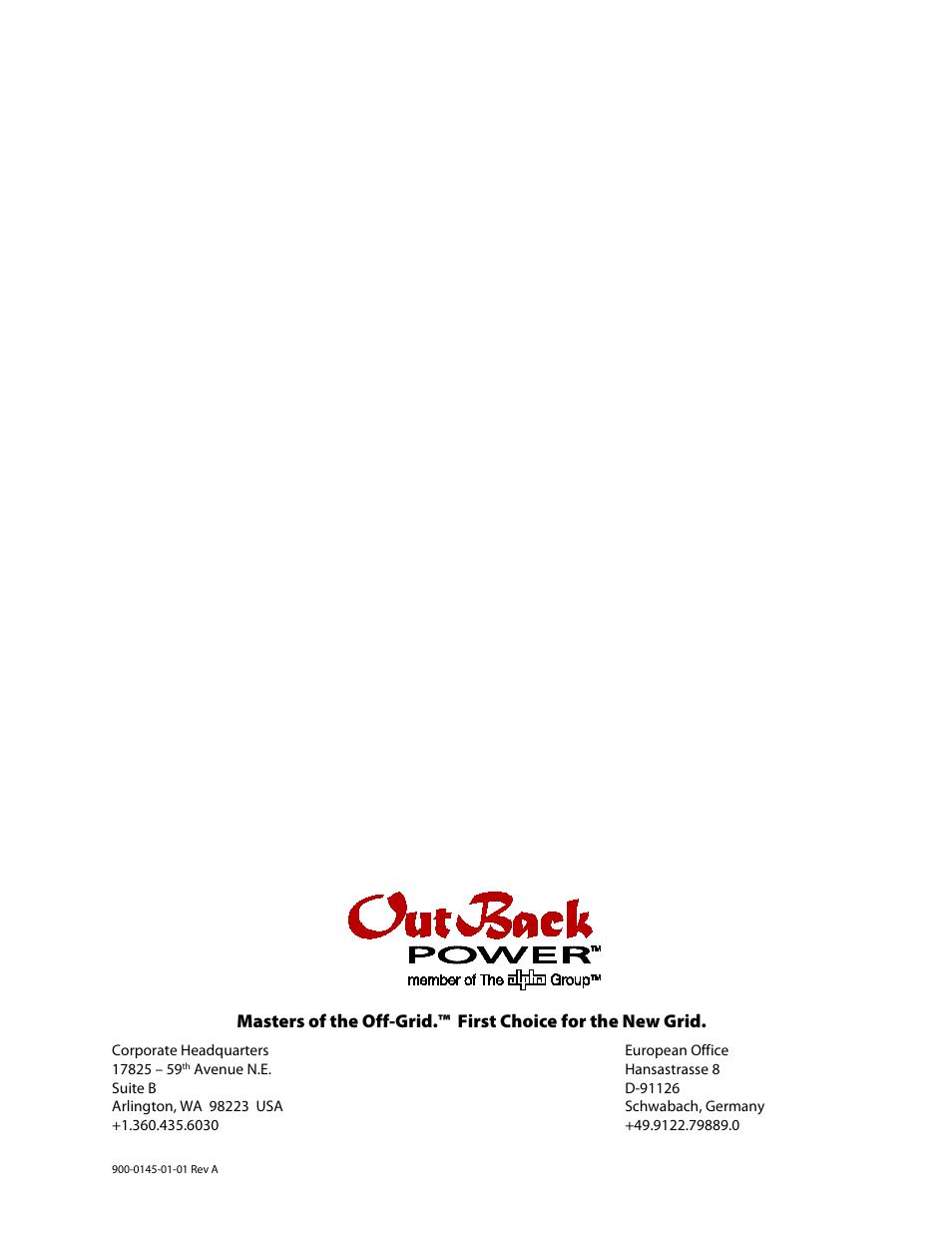 Outback Power Systems GS3548E Operators Manual User Manual | Page 76 / 76