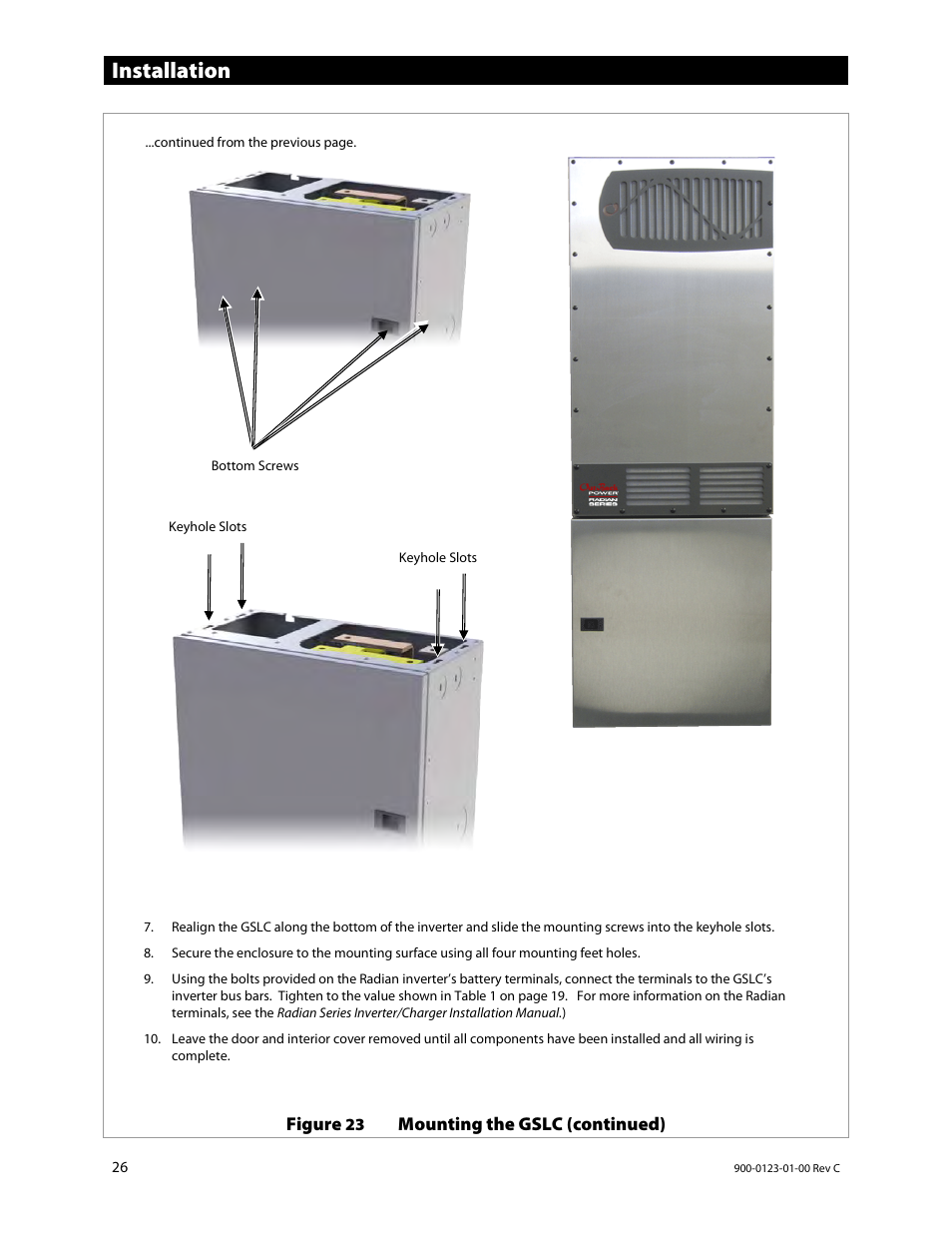 Installation | Outback Power Systems GS Load Center Installation Manual User Manual | Page 28 / 60
