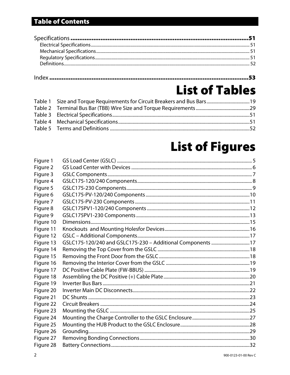 Outback Power Systems GS Load Center Installation Manual User Manual | Page 4 / 60
