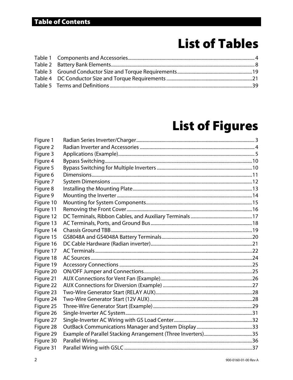 Outback Power Systems GS4048A Installation Manual User Manual | Page 4 / 48