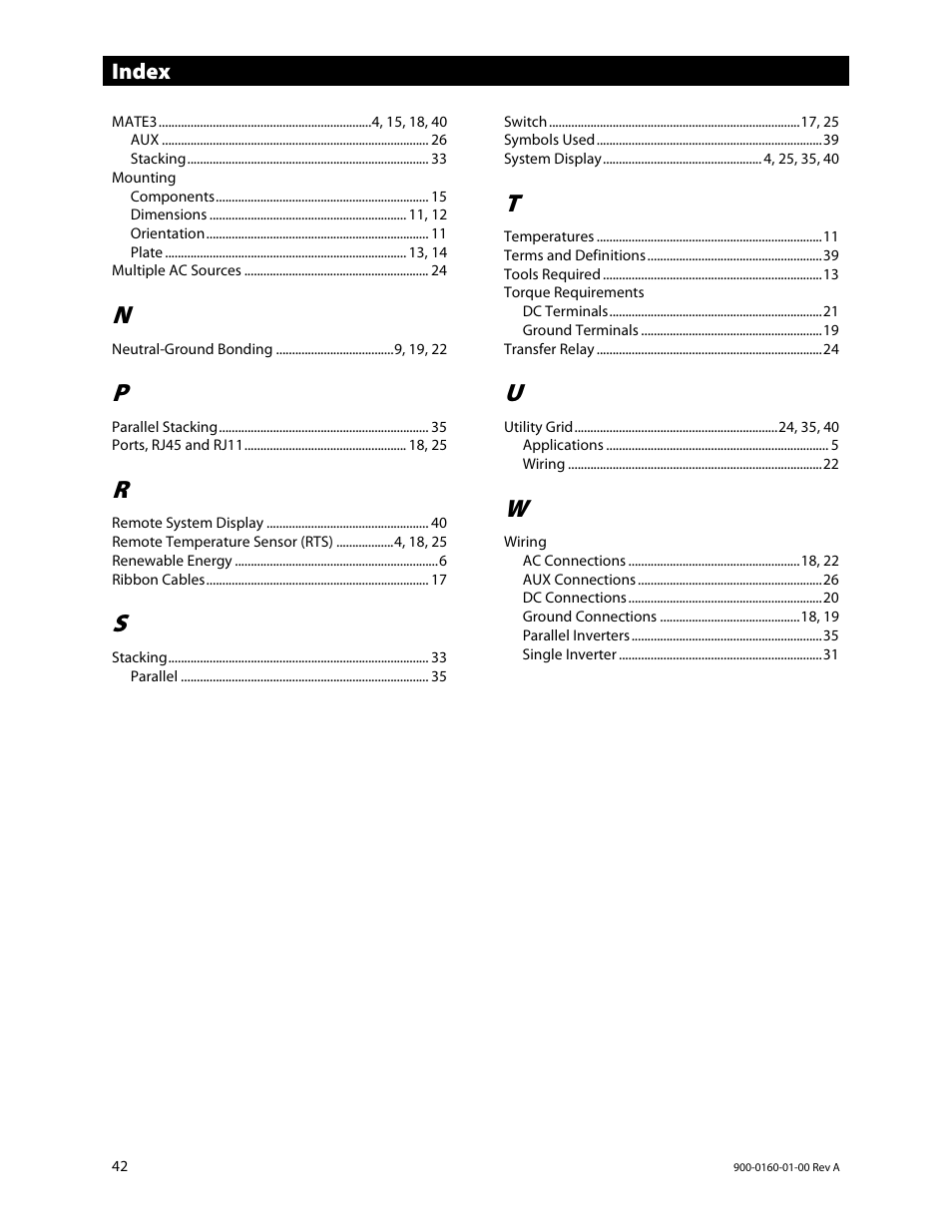 Outback Power Systems GS4048A Installation Manual User Manual | Page 44 / 48