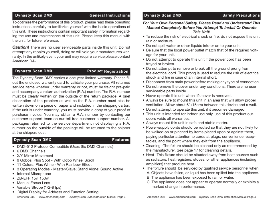 American DJ DMX User Manual | Page 2 / 10