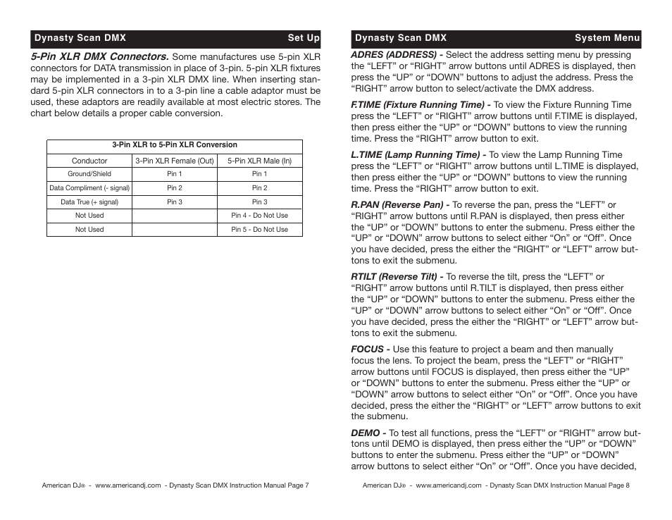 American DJ DMX User Manual | Page 4 / 10