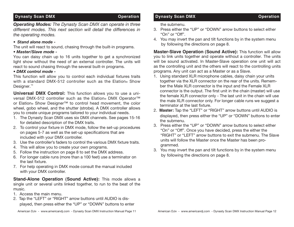 American DJ DMX User Manual | Page 6 / 10