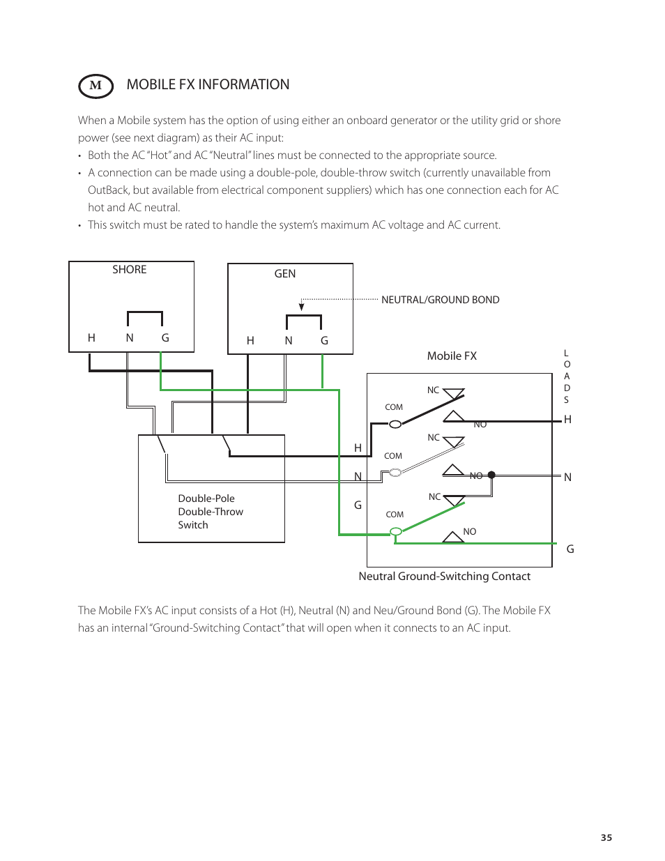 Mobile fx information | Outback Power Systems FX Series Installation Manual User Manual | Page 37 / 60