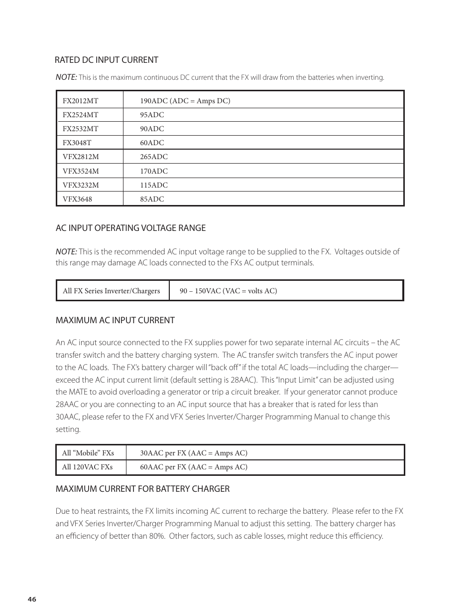 Outback Power Systems FX Series Installation Manual User Manual | Page 48 / 60