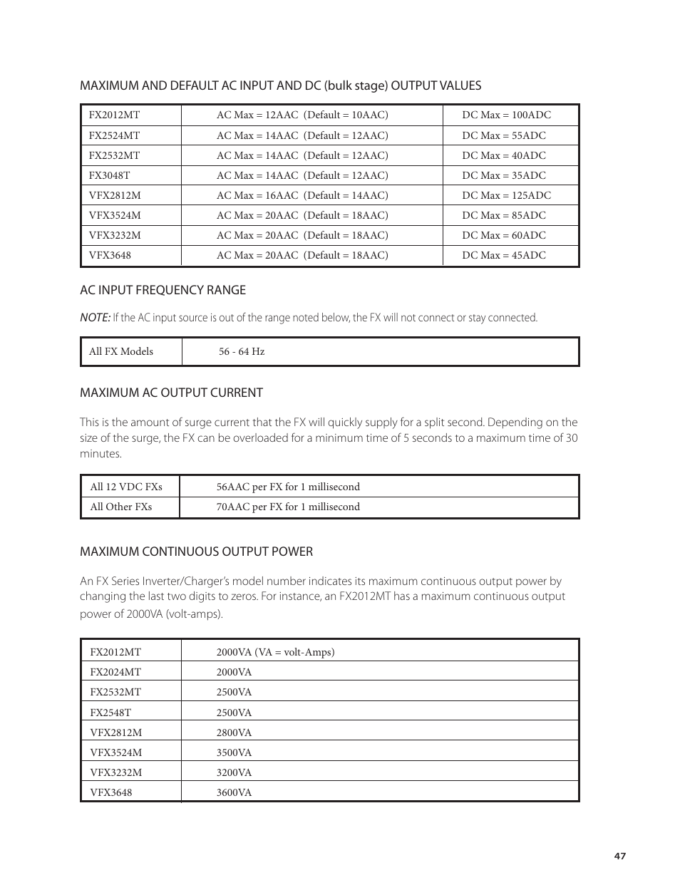 Outback Power Systems FX Series Installation Manual User Manual | Page 49 / 60