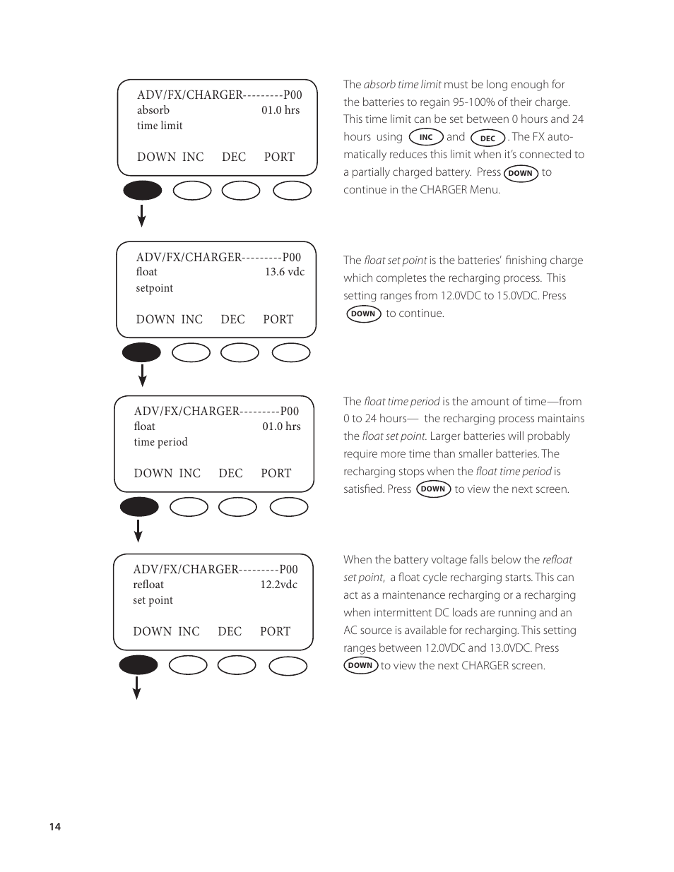 Outback Power Systems VFX Series Programming Manual User Manual | Page 15 / 59