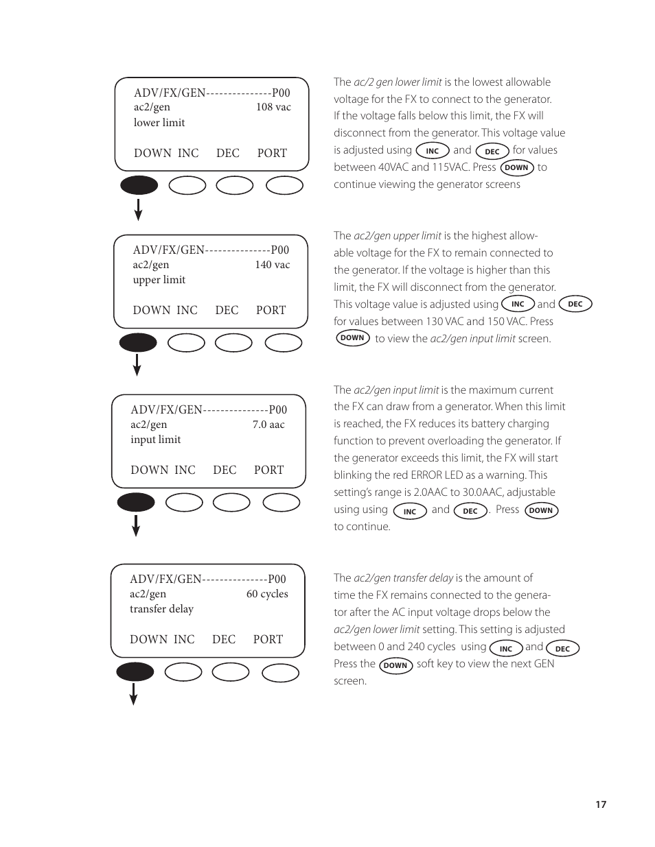 Outback Power Systems VFX Series Programming Manual User Manual | Page 18 / 59