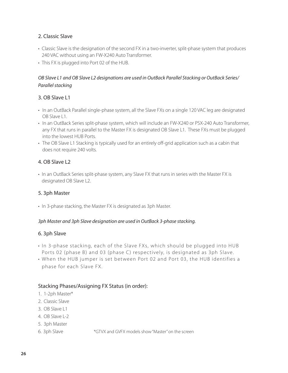 Outback Power Systems VFX Series Programming Manual User Manual | Page 27 / 59