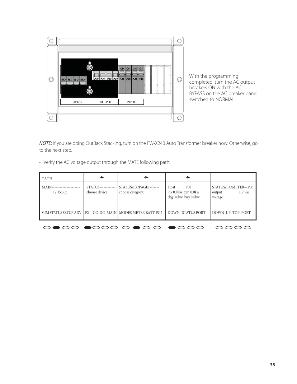 Outback Power Systems VFX Series Programming Manual User Manual | Page 36 / 59