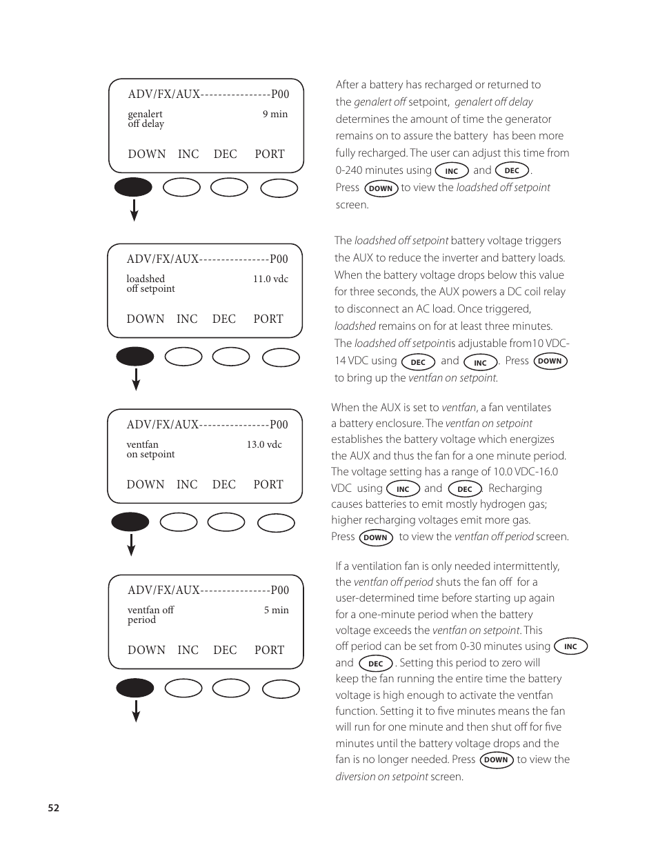 Outback Power Systems VFX Series Programming Manual User Manual | Page 53 / 59