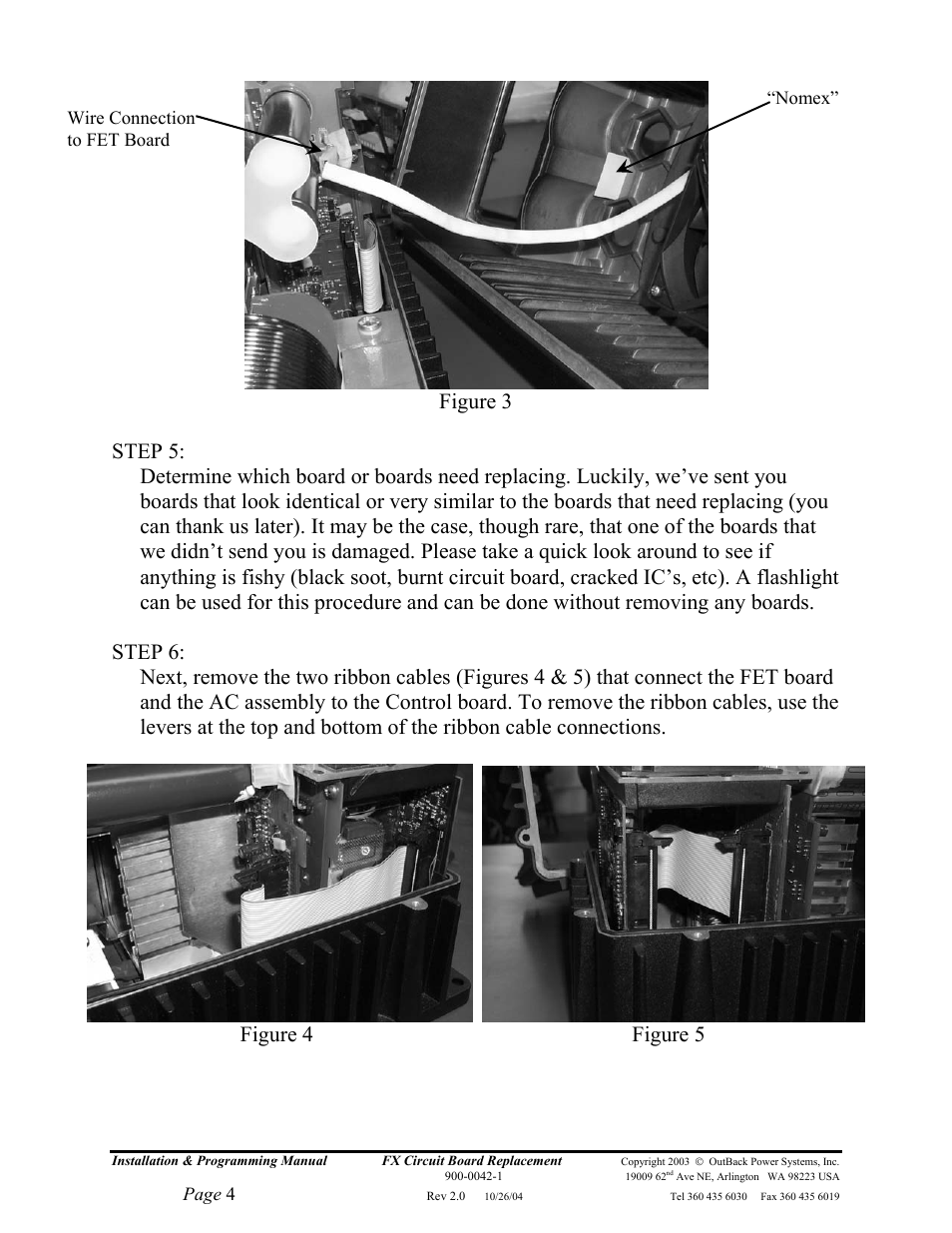 Outback Power Systems FX Series Circuit Board Replacement Instruction User Manual | Page 4 / 9