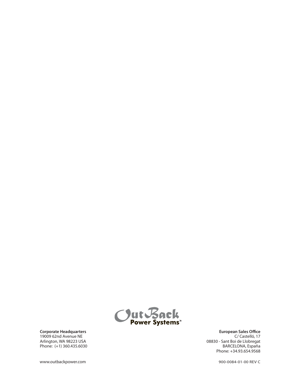 Outback Power Systems VFX Series International Programming Manual User Manual | Page 56 / 56