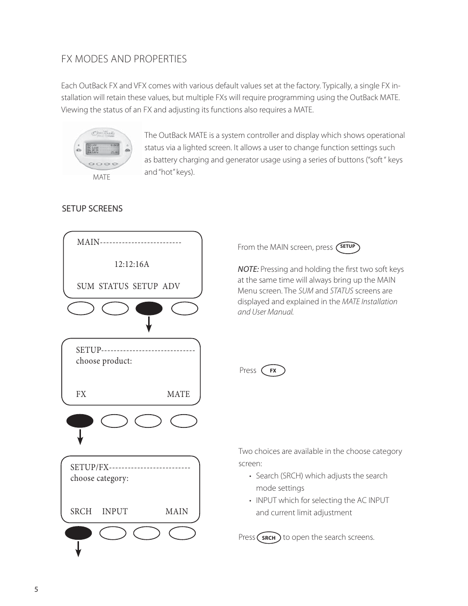 Fx modes and properties | Outback Power Systems VFX Series International Programming Manual User Manual | Page 6 / 56