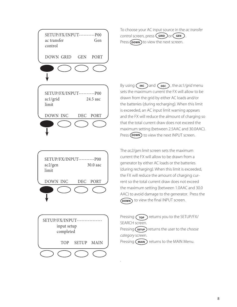 Outback Power Systems VFX Series International Programming Manual User Manual | Page 9 / 56