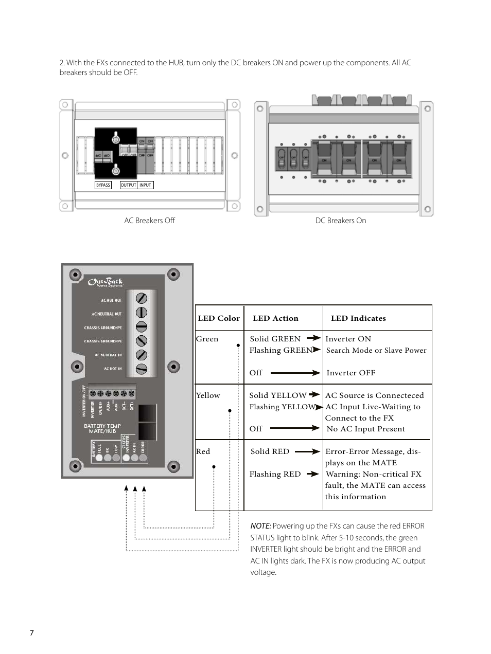 Outback Power Systems GVFX Series Inverter/Charger Programing Manual User Manual | Page 8 / 32