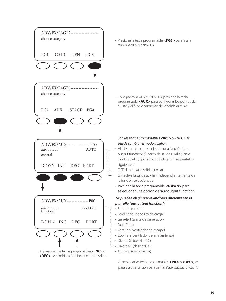 Outback Power Systems GVFX Series Inverter/Charger Programing Manual User Manual | Page 21 / 64