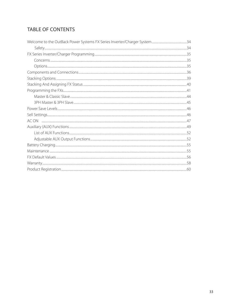 Outback Power Systems GVFX Series Inverter/Charger Programing Manual User Manual | Page 35 / 64