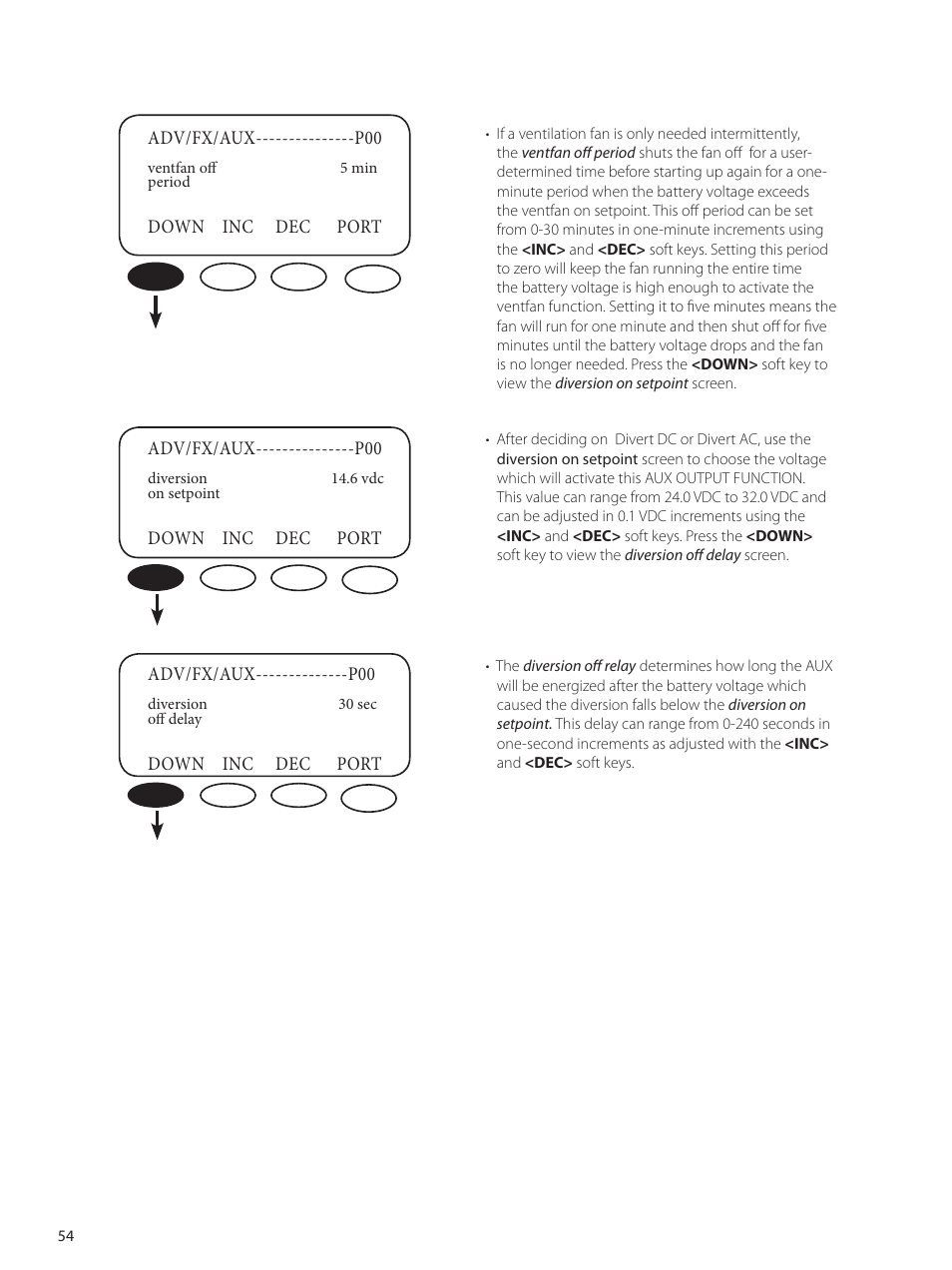 Outback Power Systems GVFX Series Inverter/Charger Programing Manual User Manual | Page 56 / 64