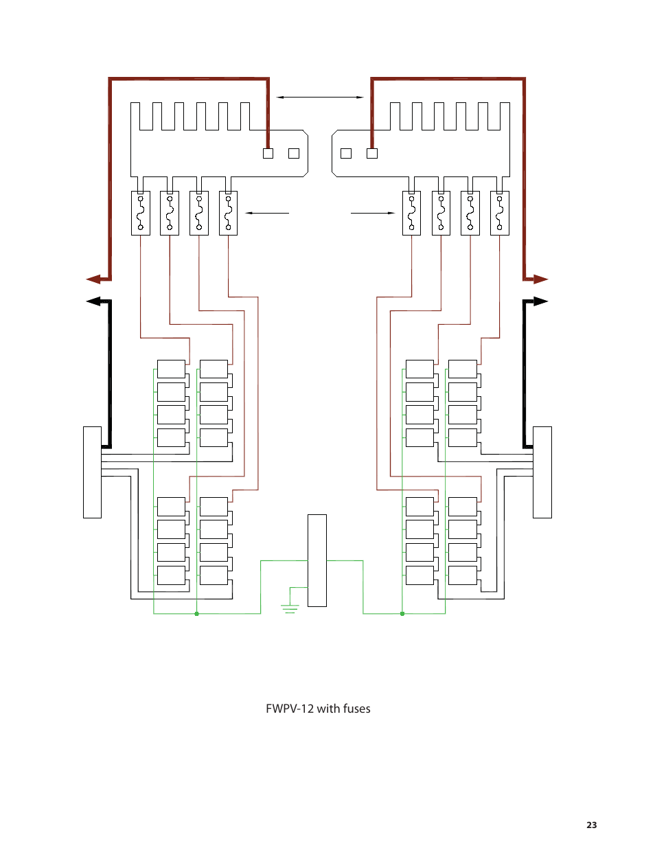 Fwpv-12 with fuses | Outback Power Systems PV 12 Combiner User Manual | Page 25 / 28