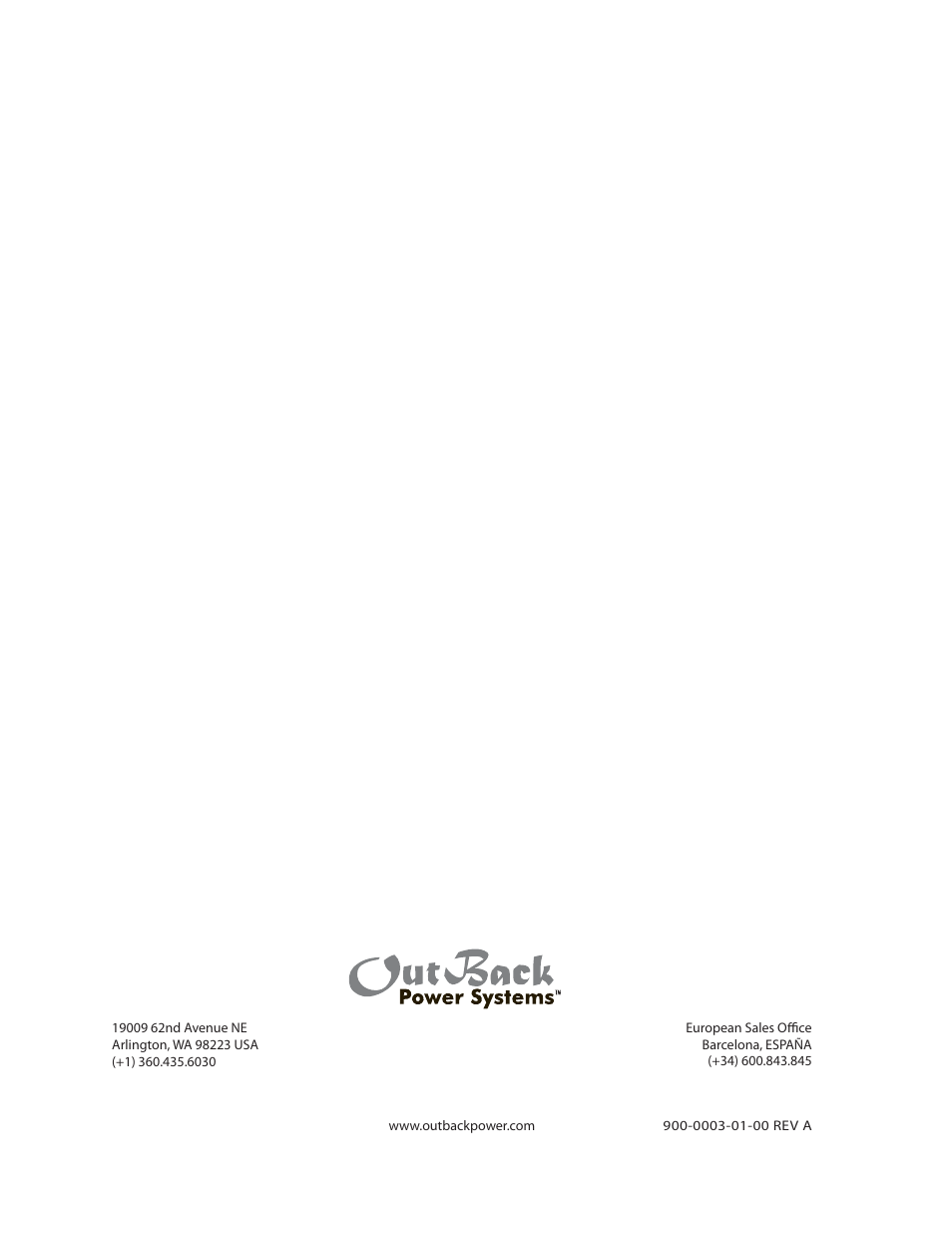 Outback Power Systems PV 12 Combiner User Manual | Page 28 / 28